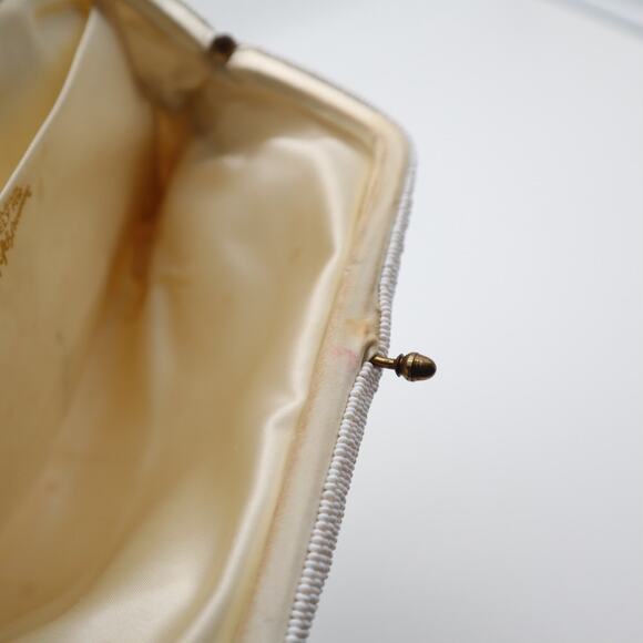 Saks Fifth Avenue Vintage 50's Beaded Coin Purse Clutch - Picture 8 of 8